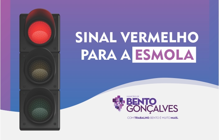 Campanha “Sinal Vermelho para a Esmola” realiza ação de conscientização neste sábado, em Bento