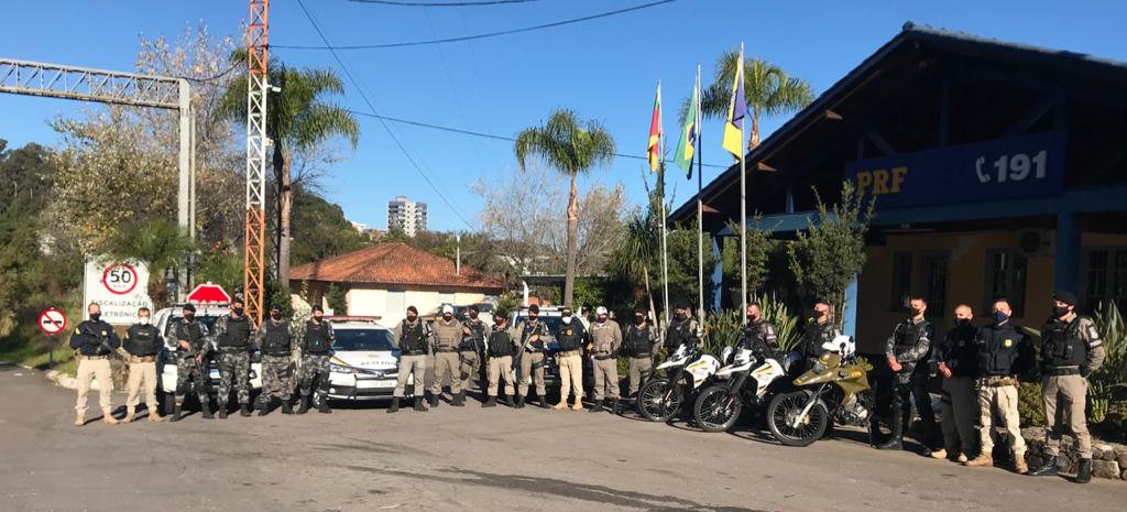 Brigada Militar e PRF realizam operação integrada em Bento