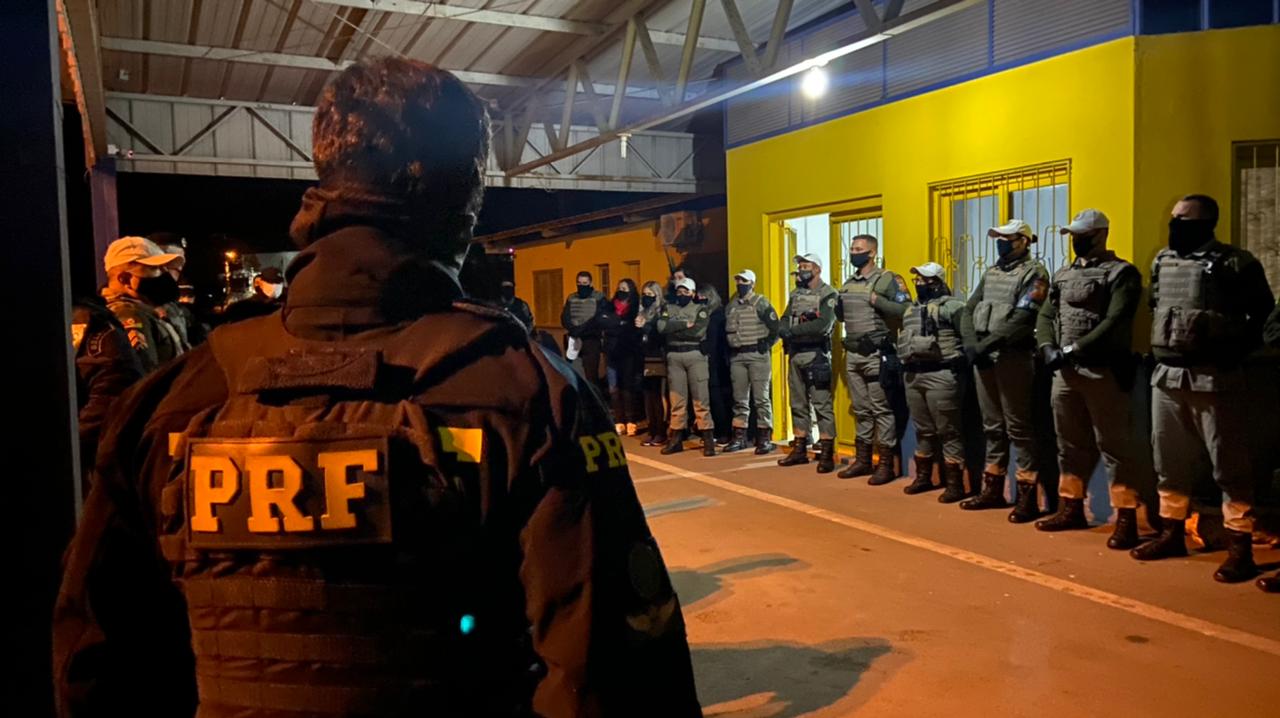 Forças policiais realizam operação conjunta em Nova Prata