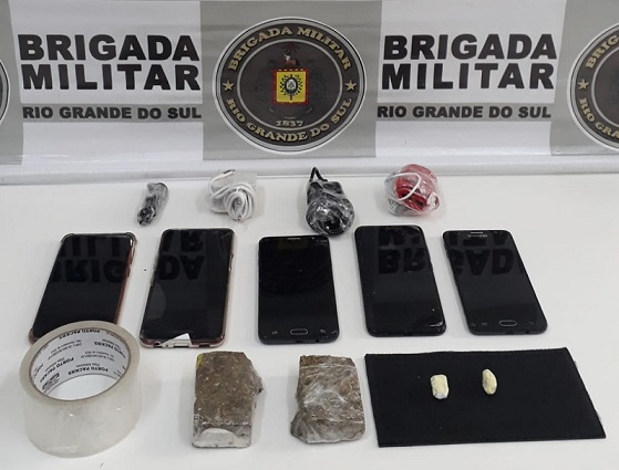 Brigada Militar frustra tentativa de arremesso de drogas para interior do Presídio de Nova Prata