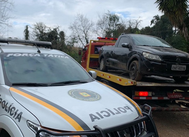 Brigada Militar recupera veículo furtado no Vale dos Vinhedos, em Bento