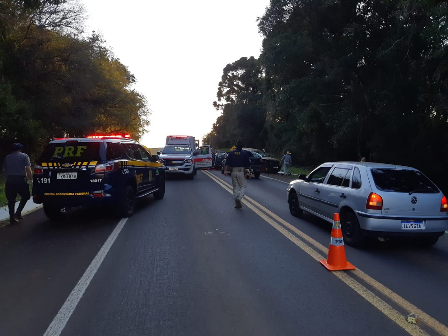 Acidente de trânsito deixa cinco pessoas feridas na BR-285 em Muitos Capões