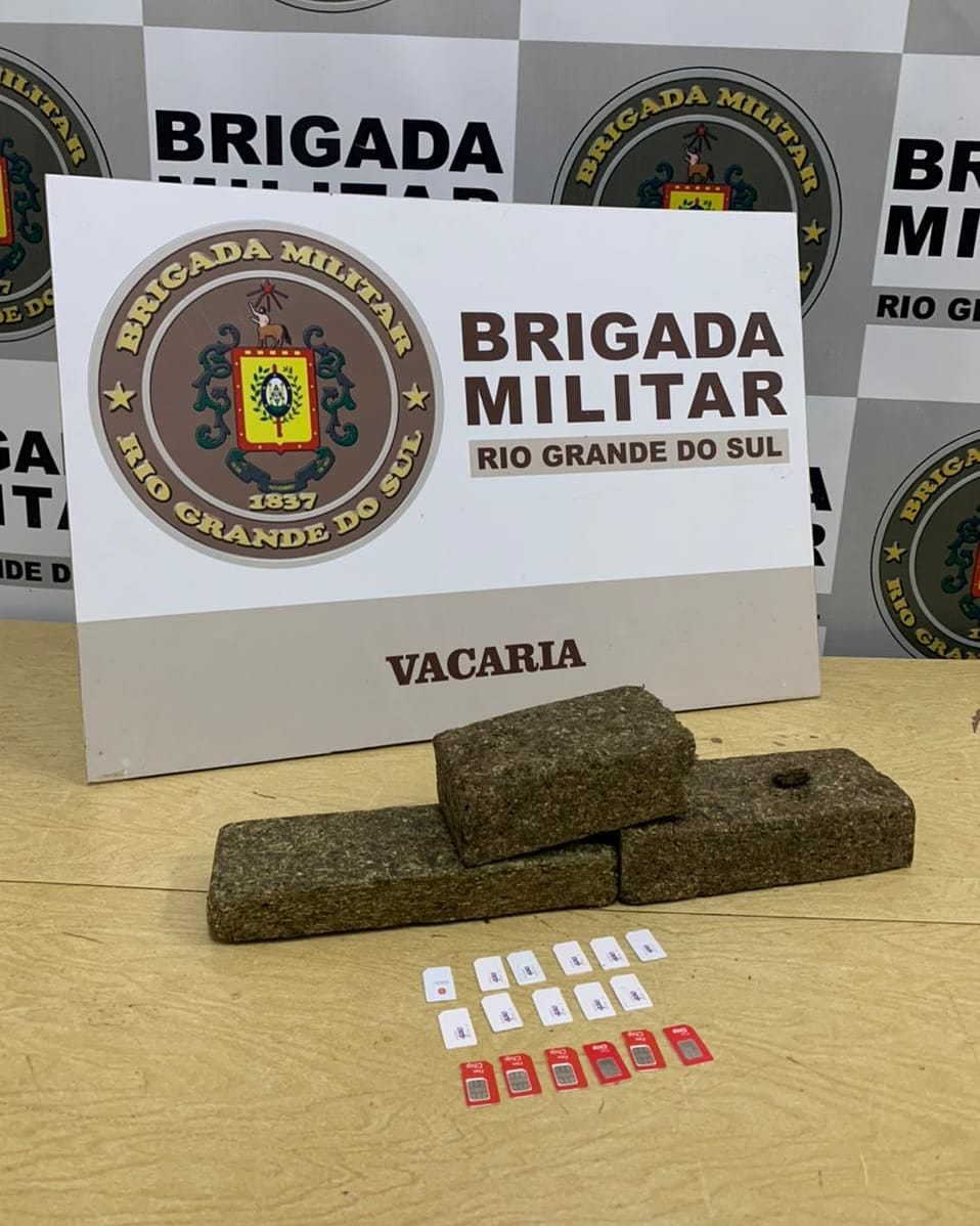 Brigada Militar prende dois homens por tráfico de drogas em Vacaria