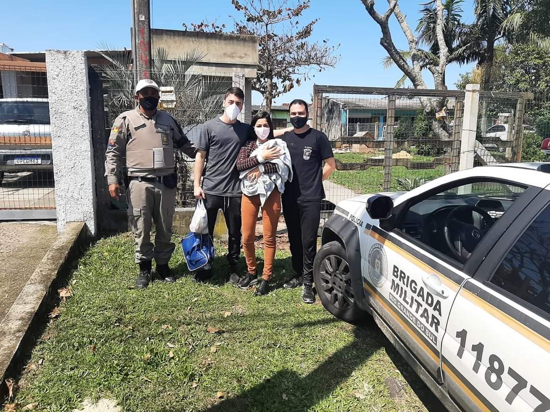 Policial militar de folga salva bebê engasgado em Capão da Canoa