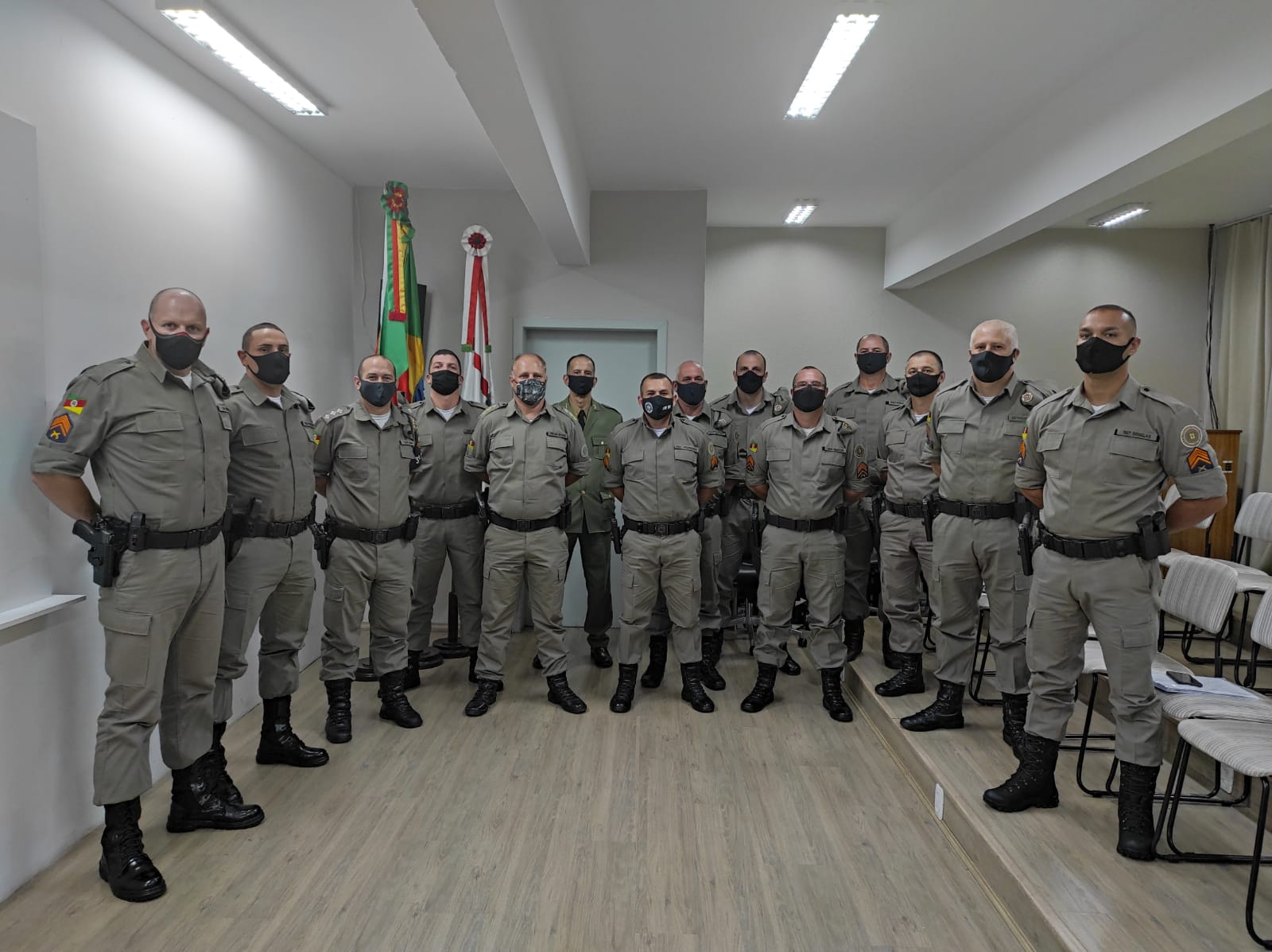 Novos sargentos são recepcionados na sede do 3º BPAT, em Bento