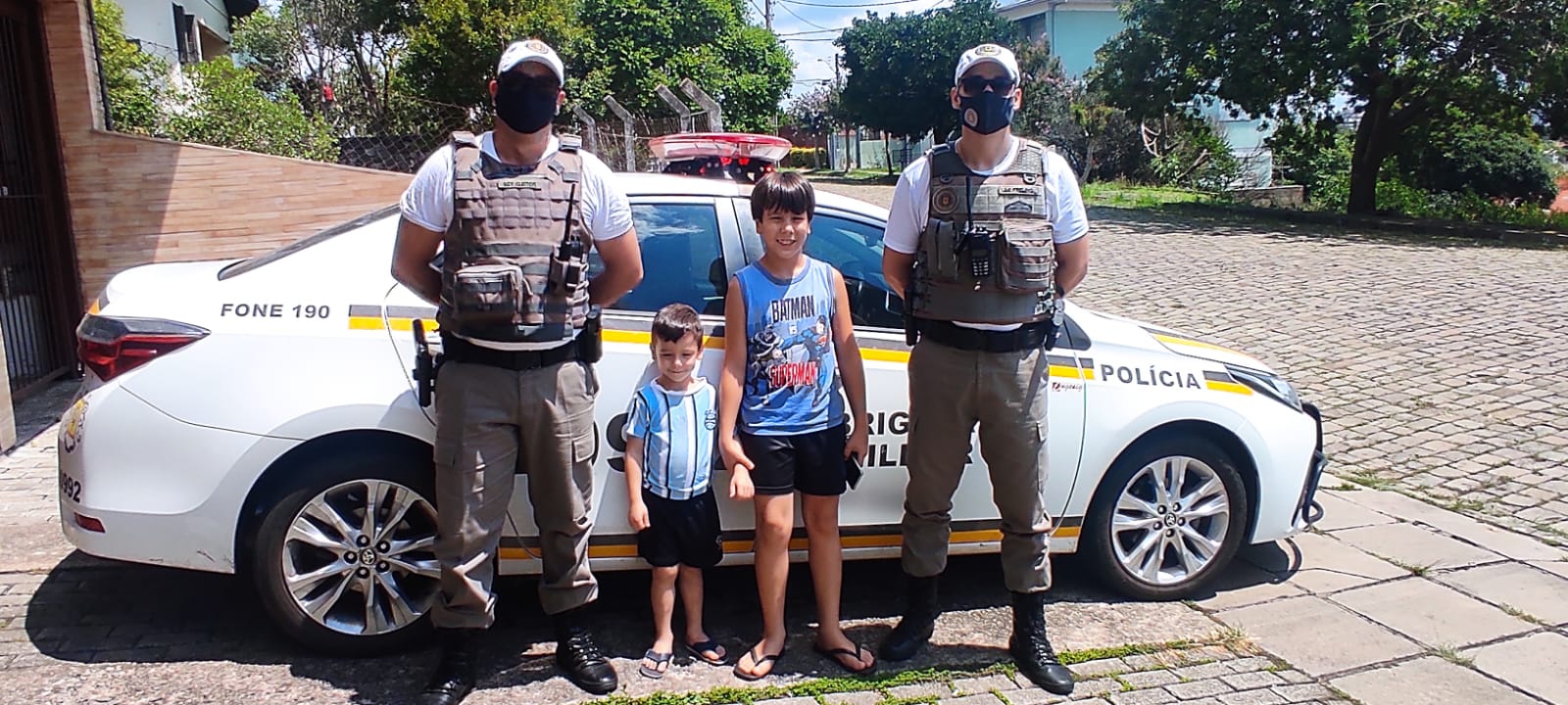 Policiais Militares de Bento Gonçalves realizam visita especial
