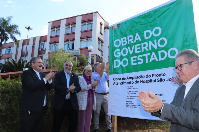 Em Nova Prata, governador Ranolfo dá início a obras de ampliação de hospital