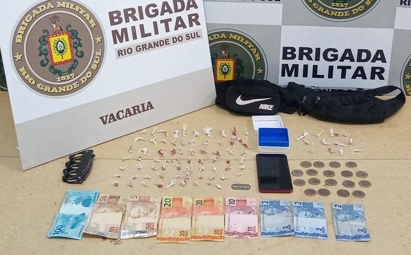 Brigada Militar apreende adolescentes por tráfico de drogas em Vacaria