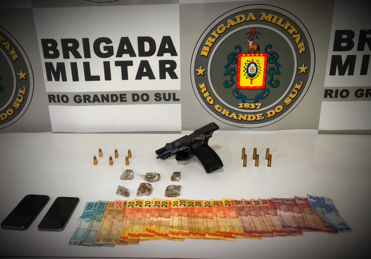 Homem é preso por tráfico de drogas e porte irregular de arma em Guaporé
