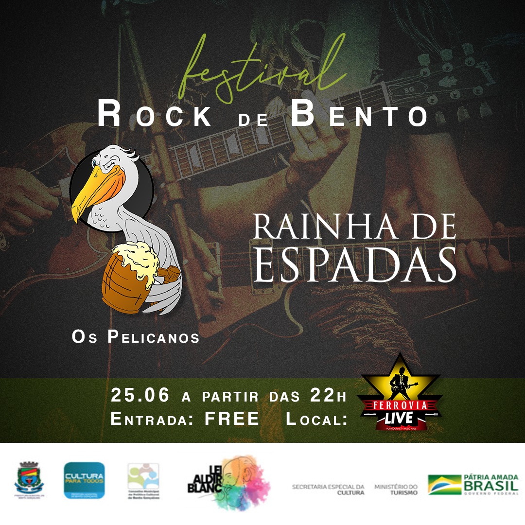 Festival Rock de Bento ocorre neste sábado, no Ferrovia Live