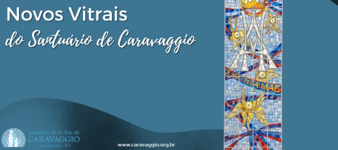 Santuário de Caravaggio apresenta folder do projeto dos novos vitrais