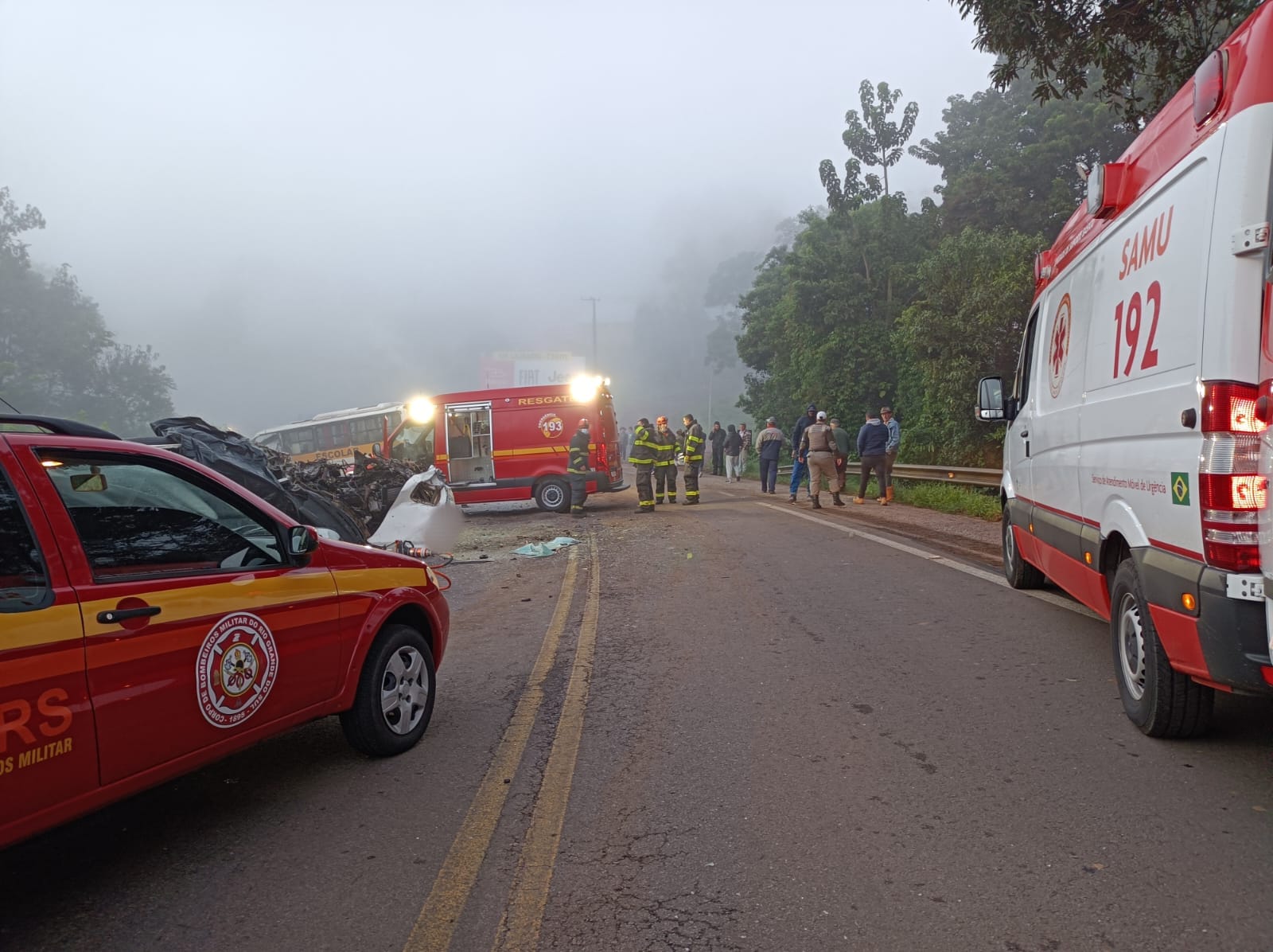 Duas pessoas morrem em acidente na ERS 129 em Guaporé