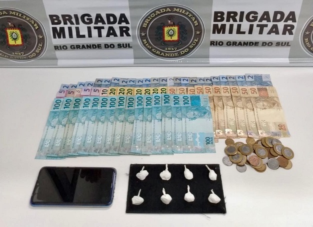 BM realiza prisão por tráfico de drogas em Nova Prata