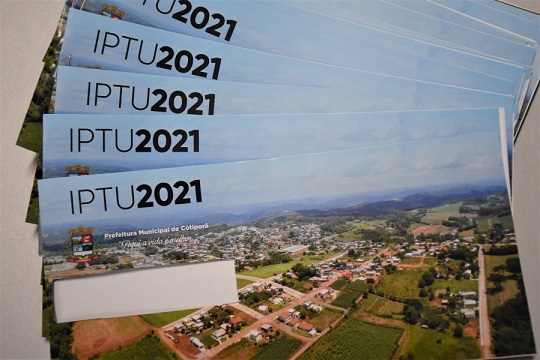 Carnês do IPTU 2021 estão disponíveis em Cotiporã