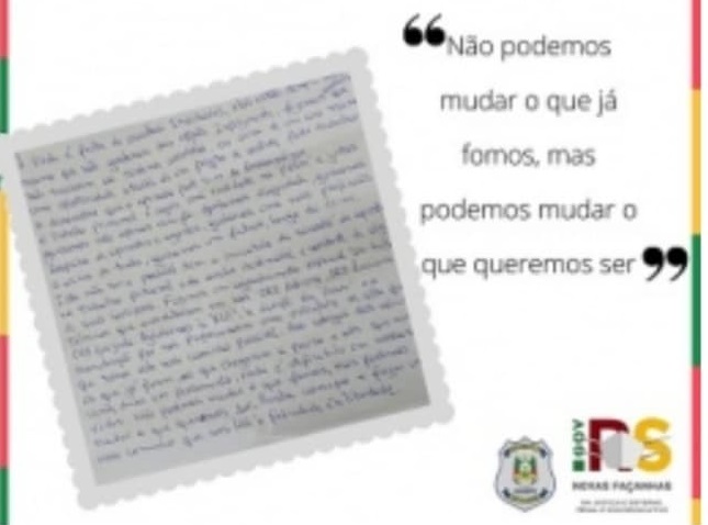 Detento da penitenciária de Santa Maria escreve carta sobre a importância do trabalho prisional