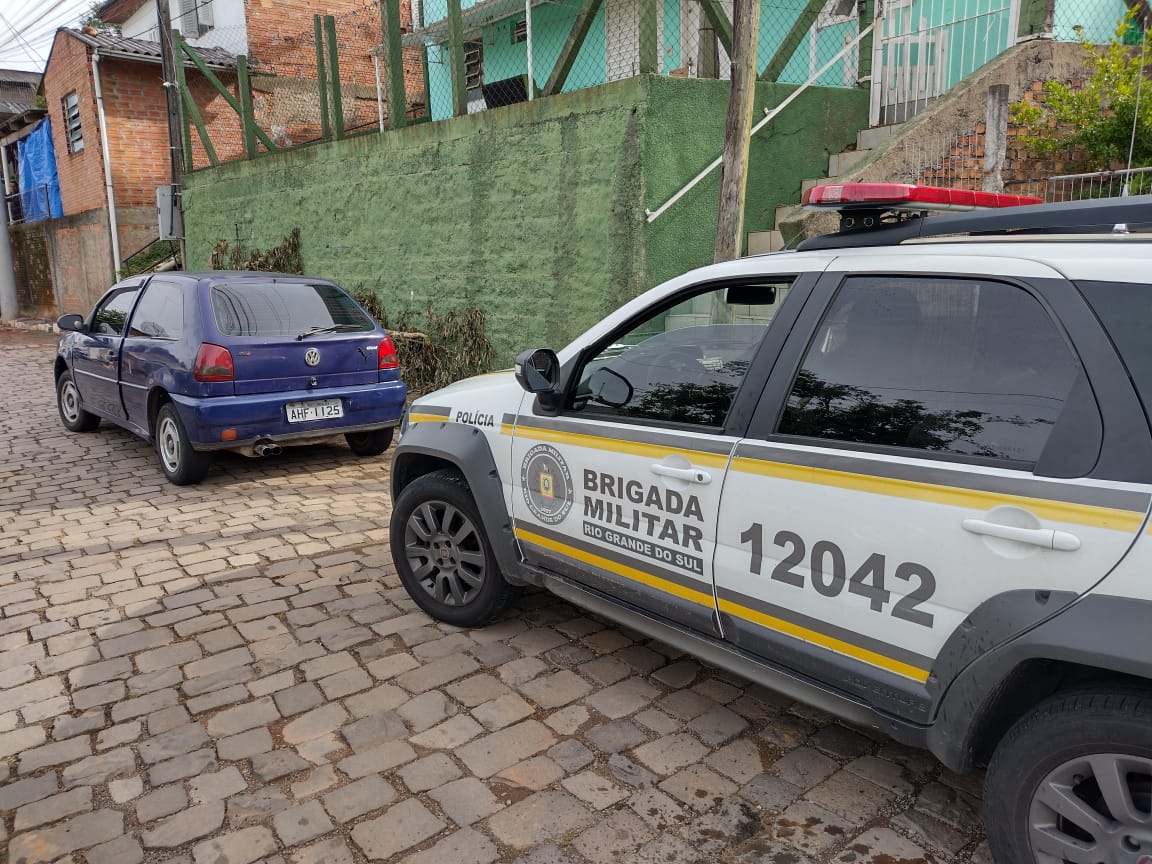 Brigada Militar localiza veículo furtado no bairro Juventude, em Bento