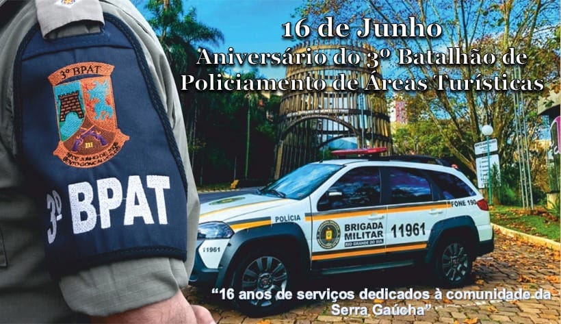 3º Batalhão de Policiamento de Áreas Turísticas comemora 16 anos