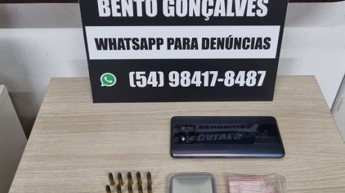 Polícia Civil prende homem com munições em Bento Gonçalves