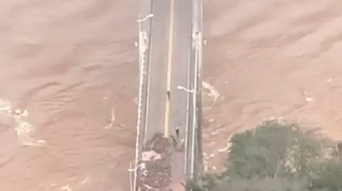 Equipes de resgate conseguem acessar a Ponte Ernesto Dornelles, em Veranópolis