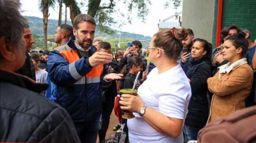Governador visita cidades atingidas pela enchente no Vale do Taquari
