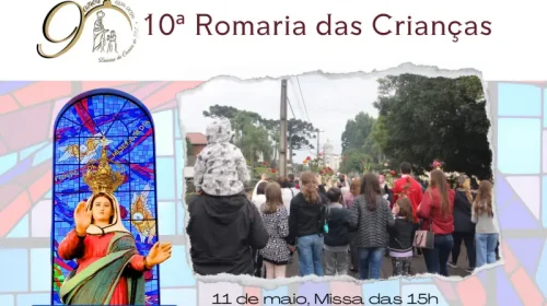 10ª Romaria das Crianças, no Santuário de Caravaggio, acontece neste sábado, 11, na missa das 15 horas
