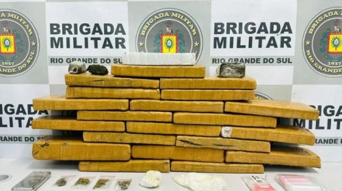 BRIGADA MILITAR PRENDE HOMEM COM 21KG DE MACONHA, EM CAXIAS DO SUL