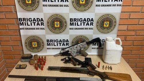 BRIGADA MILITAR FRUSTRA TENTATIVA DE HOMICÍDIO E APREENDE MENORES POR PORTE ILEGAL DE ARMA DE FOGO NO BAIRRO SÃO FRANCISCO, EM GARIBALDI