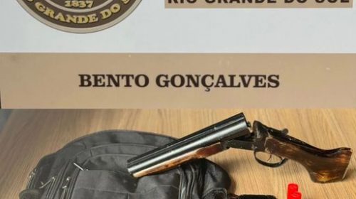 ADOLESCENTE É APREENDIDO POR PORTE ILEGAL DE ARMA DE FOGO NO OURO VERDE, EM BENTO GONÇALVES