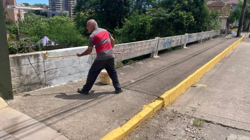 Bento: ponte localizada no bairro Humaitá recebe melhorias