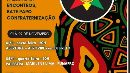 Centro Cultural 20 de novembro, em Bento, realiza atividades alusivas ao mês da consciência negra