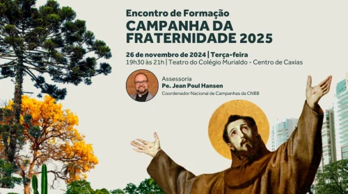 Padre Jean Poul Hansen, da CNBB, vem a Caxias do Sul para encontro de formação da Campanha da Fraternidade 2025