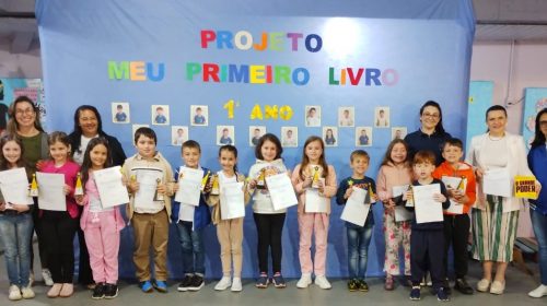 Pequenos escritores: projeto “Meu primeiro livro” da EMEF Senador Salgado Filho, em Bento, promove incentivo à leitura