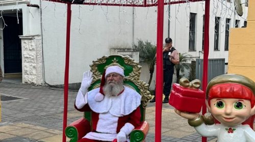 Natal Bento: espaço do Papai Noel é uma das atrações na Via Del Vino