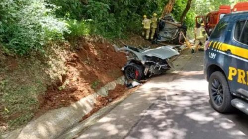 GRAVE ACIDENTE DEIXA HOMEM MORTO E MULHER FERIDA NA BR 116, DOIS IRMÃOS