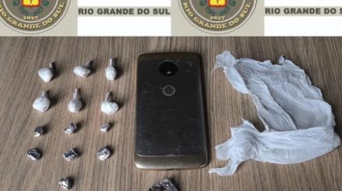 BRIGADA MILITAR PRENDE HOMEM POR TRÁFICO DE DROGAS NO JUVENTUDE DA ENOLOGIA, EM BENTO GONCALVES