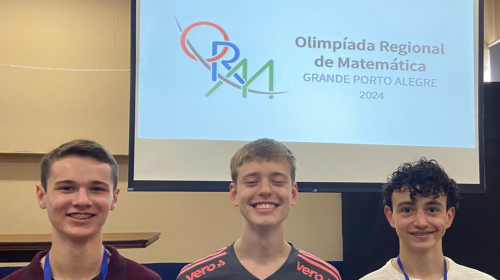 Estudantes de Bento são premiados na Olimpíada Regional de Matemática de Porto Alegre