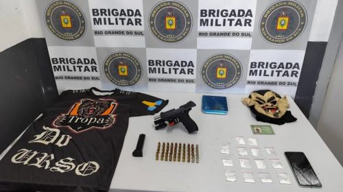 BRIGADA MILITAR PRENDE HOMEM POR PORTE ILEGAL DE ARMA DE FOGO, EM CAXIAS DO SUL