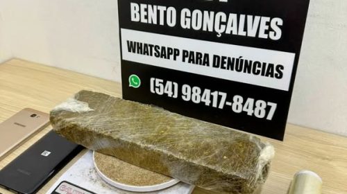 Polícia Civil prende em flagrante dois homens por tráfico de drogas no Bairro Borgo, em Bento Gonçalves