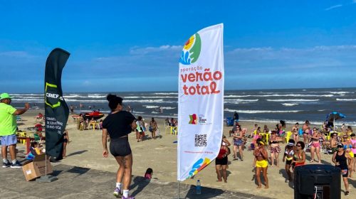 Secretaria do Esporte e Lazer movimenta a beira da praia de Cidreira dentro da Operação Verão Total