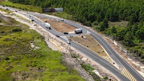 Mudanças em rótula na Estrada do Mar trazem mais segurança para motoristas no Litoral Norte