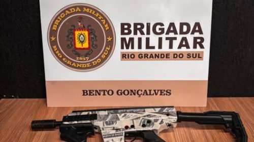 Brigada Militar apreende arma de fogo no Bairro Pomarosa, em Bento Gonçalves