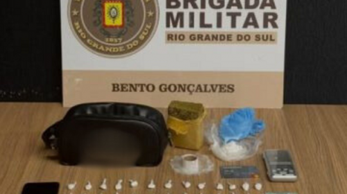 Brigada Militar prende mulher por tráfico de drogas em Bento Gonçalves