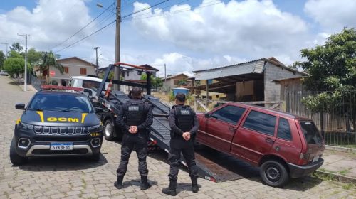 GUARDA CIVIL MUNICIPAL RECUPERA VEÍCULO FURTADO NO SANTO ANTÃO, EM BENTO GONÇALVES