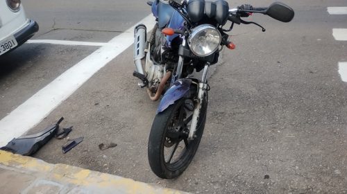 Motociclista fica ferido em acidente no Bairro Borgo, em Bento Gonçalves