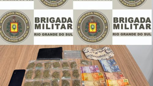 Brigada Militar prende mulher por tráfico de drogas no Bairro Borgo, em Bento Gonçalves