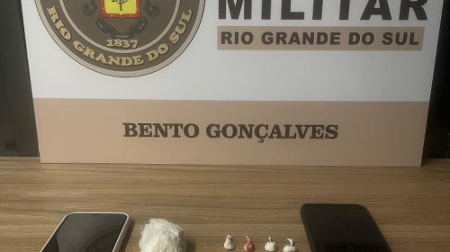 Brigada Militar prende dois homens por tráfico de entorpecentes em Bento Gonçalves