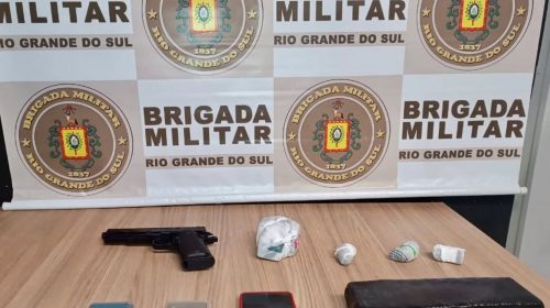 Brigada Militar apreende adolescente por tráfico de drogas, em Garibaldi