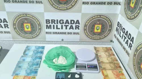 Brigada Militar prende paraguaio por tráfico de drogas, em Serafina Corrêa