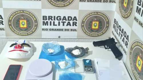 Brigada Militar prende dupla por tráfico de drogas, em Serafina Corrêa