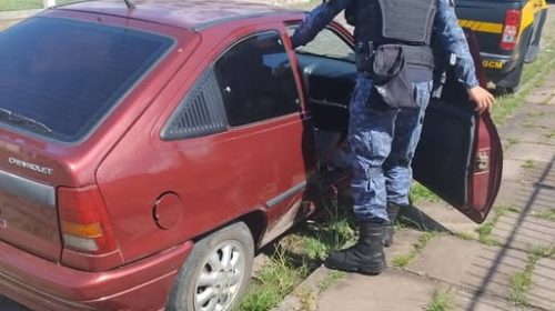 Guarda Civil Municipal recupera veículo furtado no bairro Santa Helena, em Bento Gonçalves